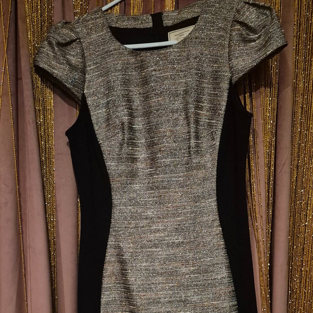 Black/metallic dress